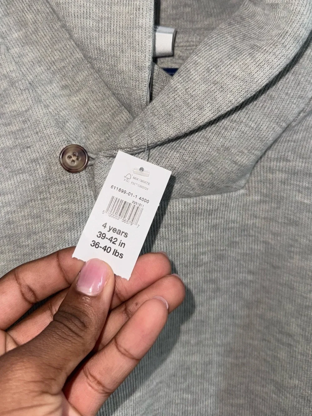 BRAND NEW Gap Kids Boys 4 Grey Sweater